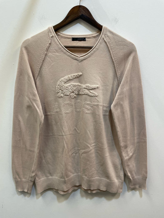 Lacoste Cream Knit Jumper