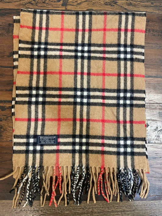 Burberry Beige Wool Scarf