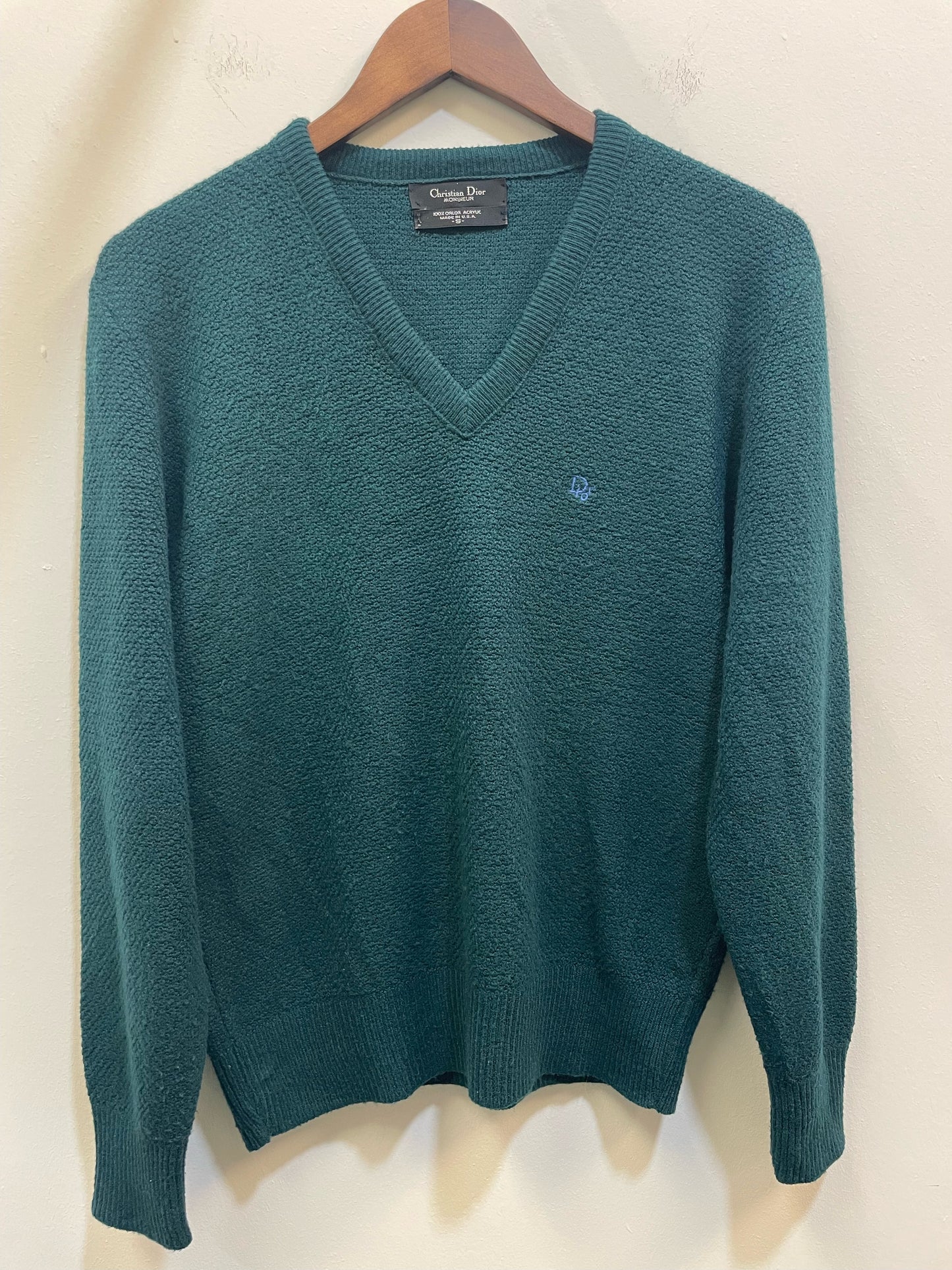 Christian Dior Monsieur Vintage Green Jumper