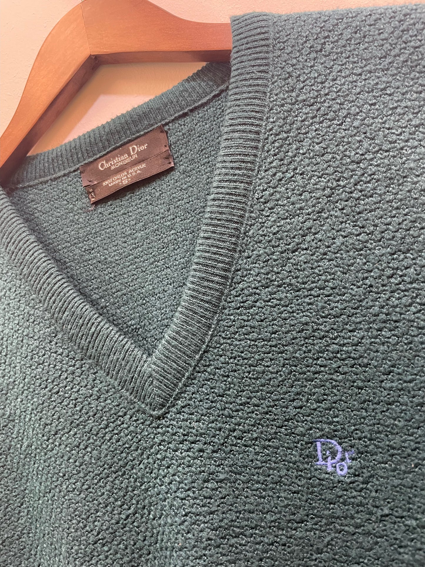 Christian Dior Monsieur Vintage Green Jumper