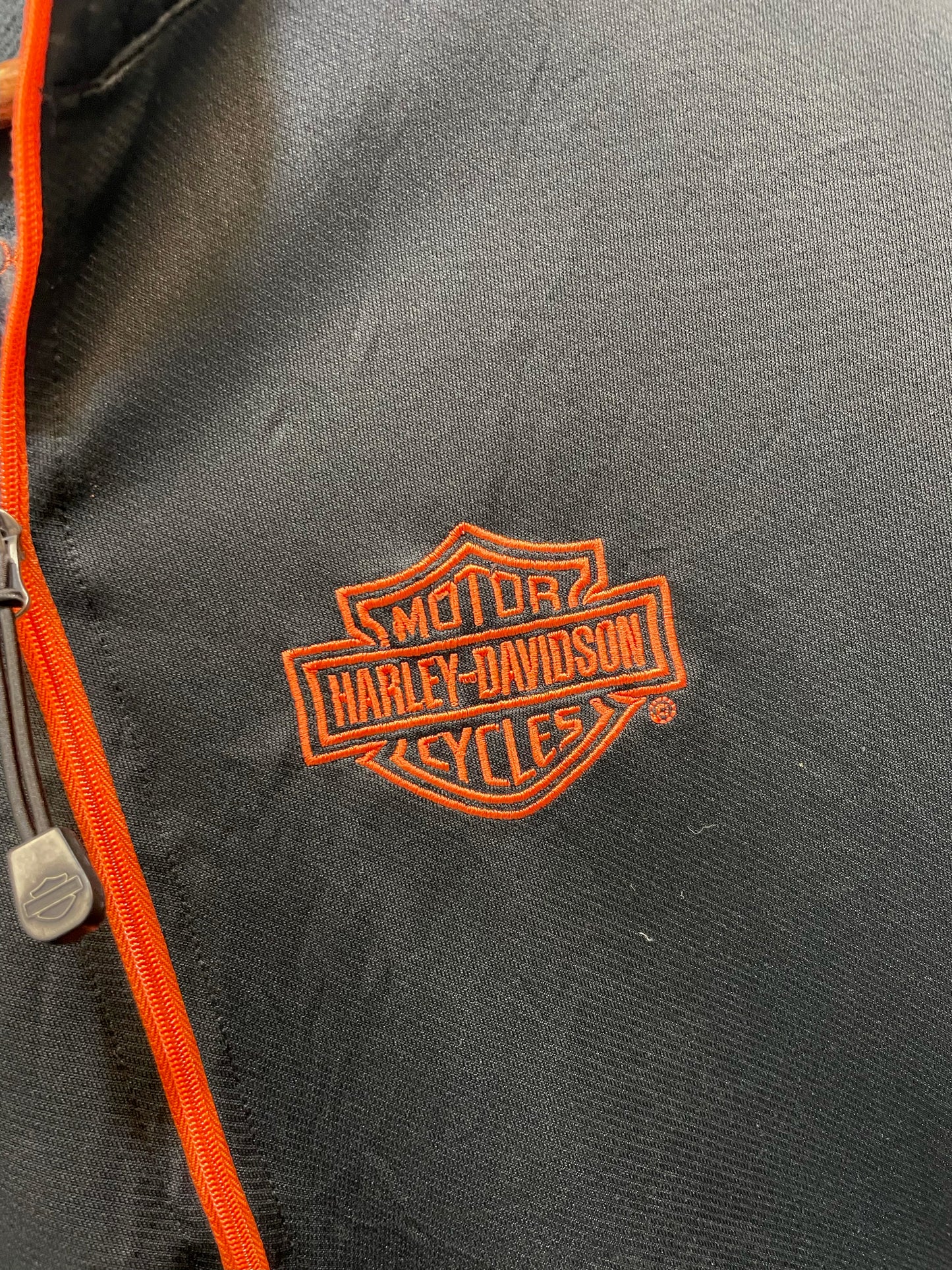 Harley Davidson Black Graphic Zip