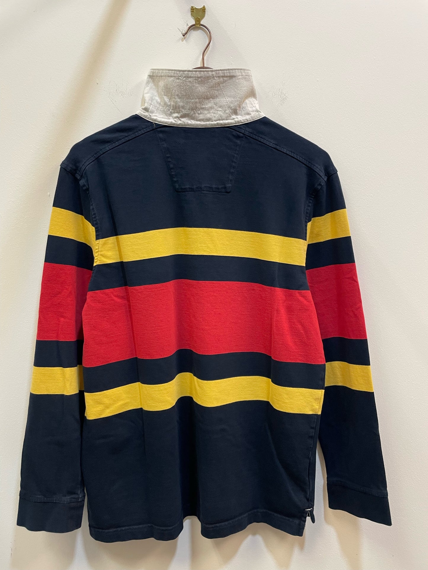 Nautica Black / Yellow / Red Rugby Top