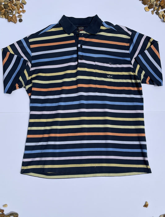 Paul and Shark Striped Yachting Polo