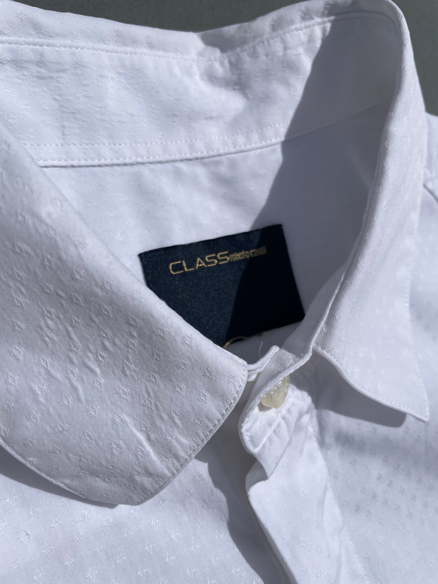 Class Cavalli White Dress Shirt