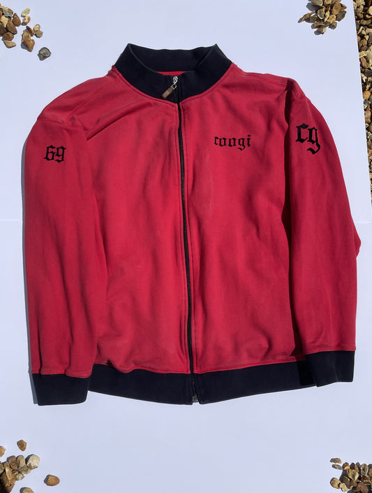 Coogi Red Bomber Jacket