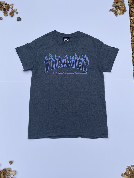 Thrasher Purple Flames T-Shirt