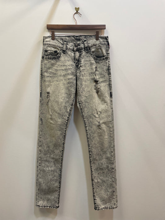 True Religion White Dyed Jeans