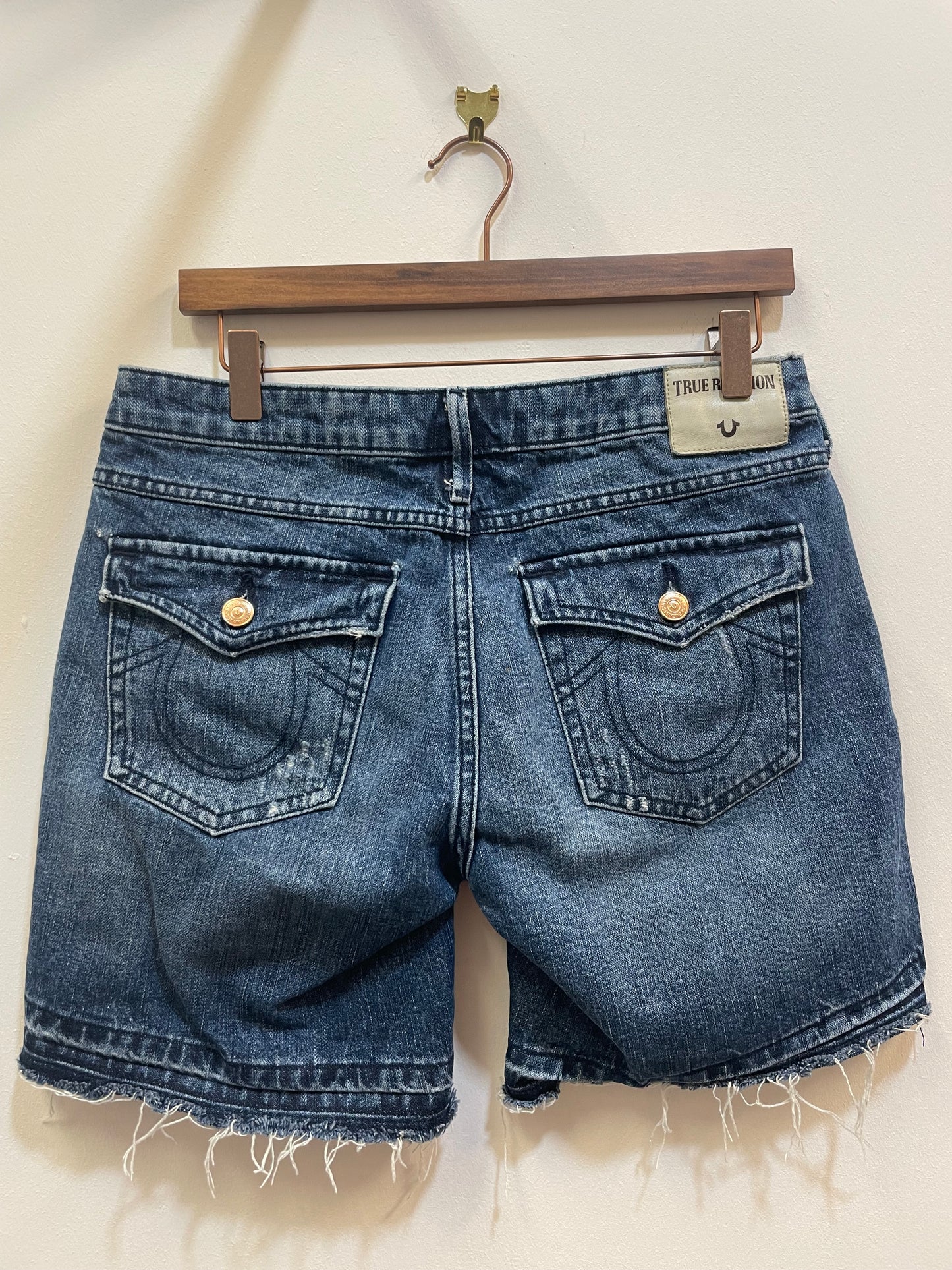 True Religion Distressed Jorts