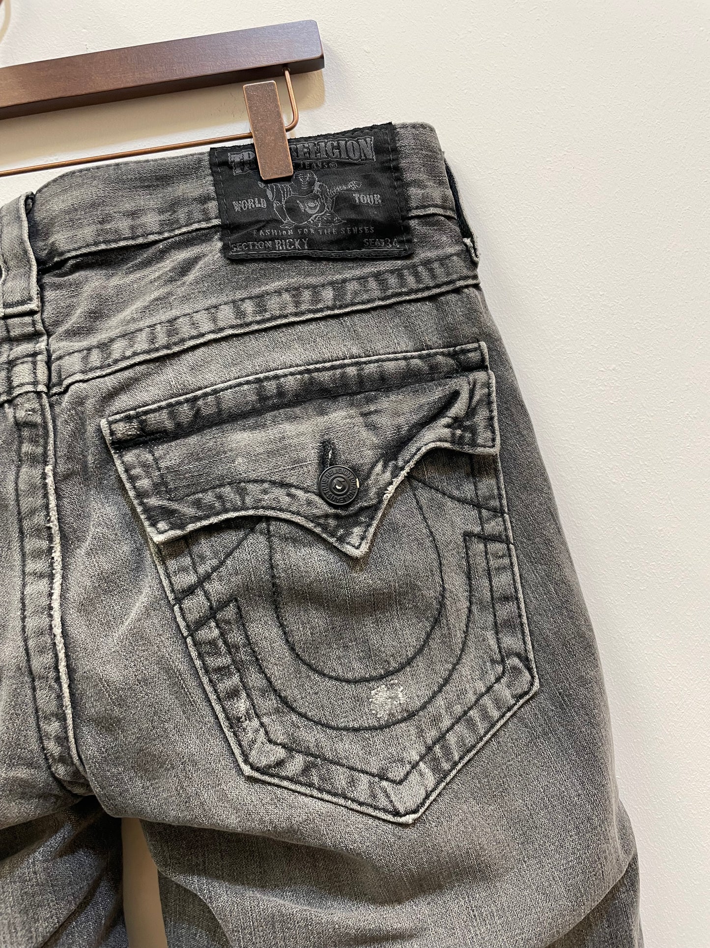 True Religion Charcoal Jeans