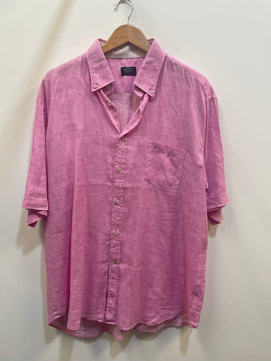 Paul and Shark Pink Linen Shirt