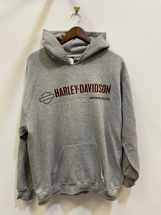 Harley Davidson Grey Graphic Hoodie