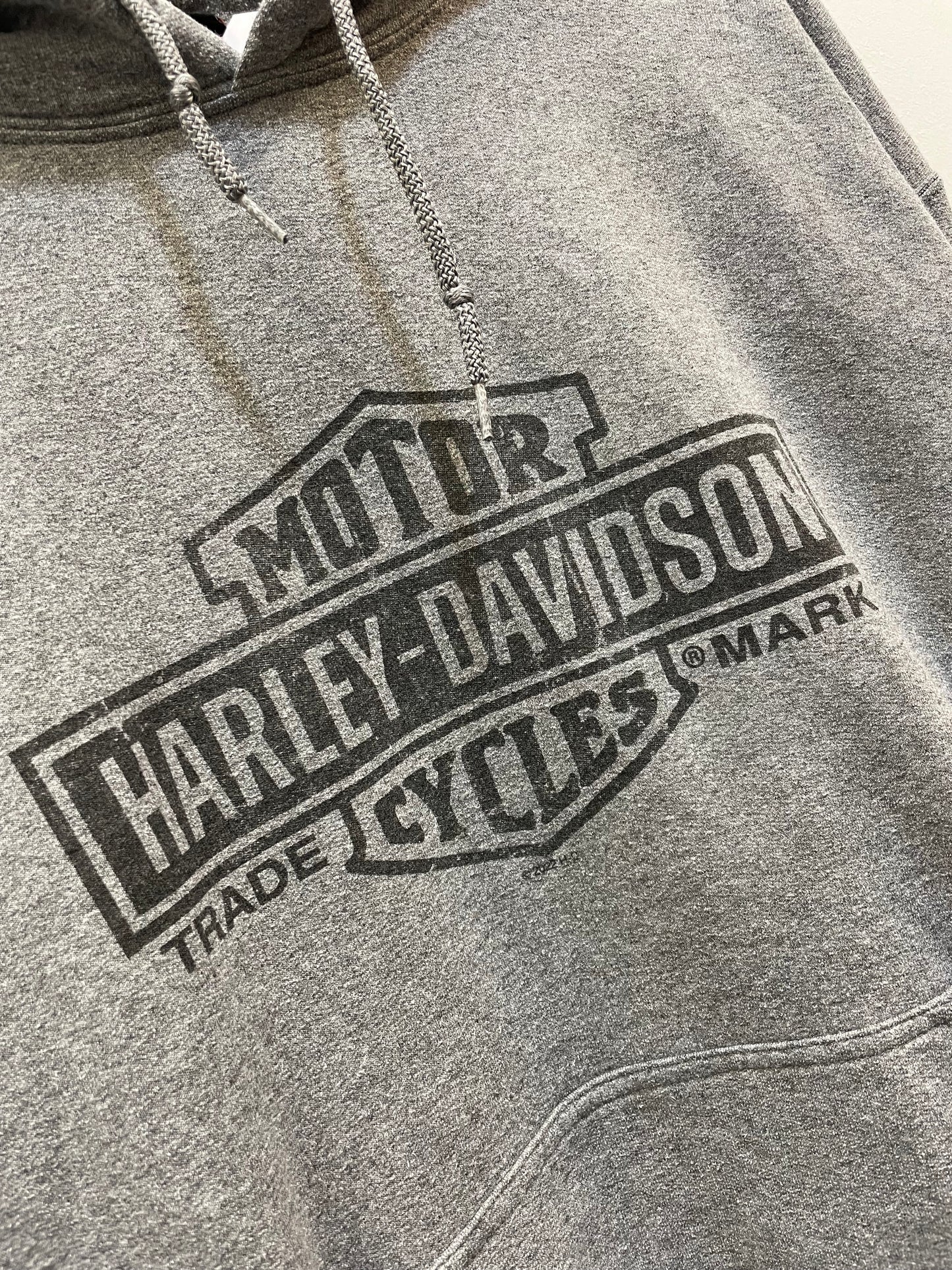 Harley Davidson Grey Graphic Hoodie