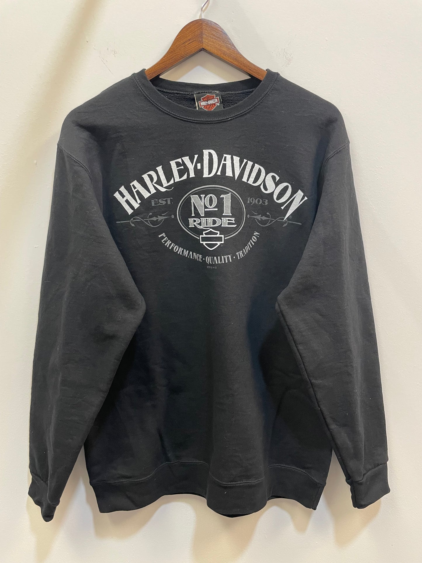 Harley Davidson Black Graphic Sweatshirt