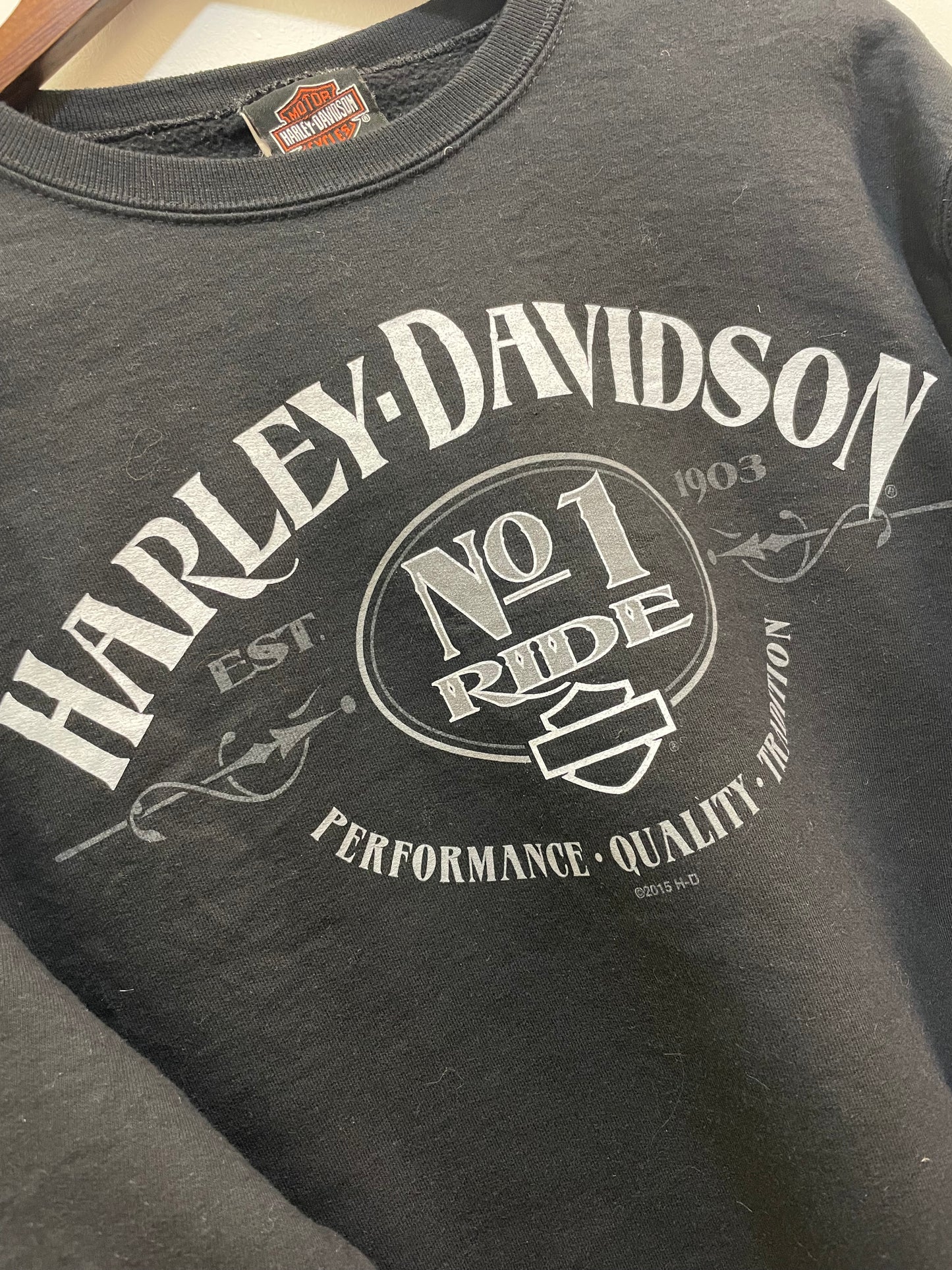 Harley Davidson Black Graphic Sweatshirt