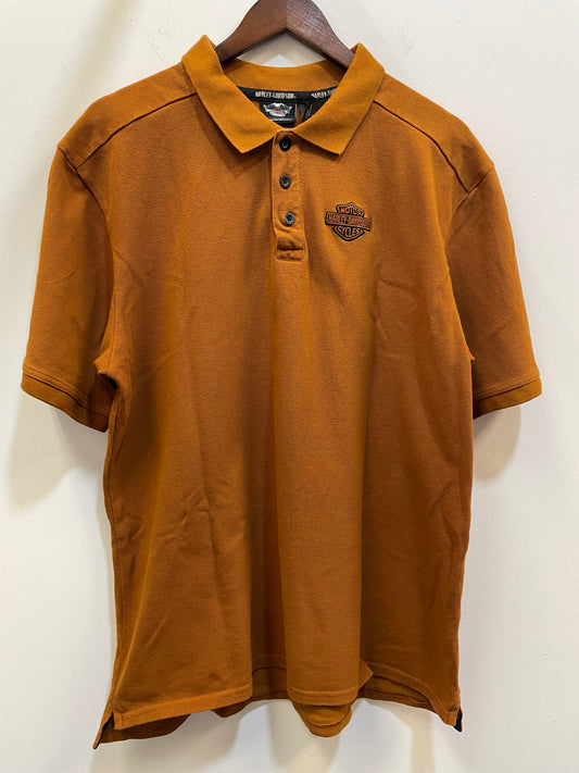 Harley Davidson Brown Polo