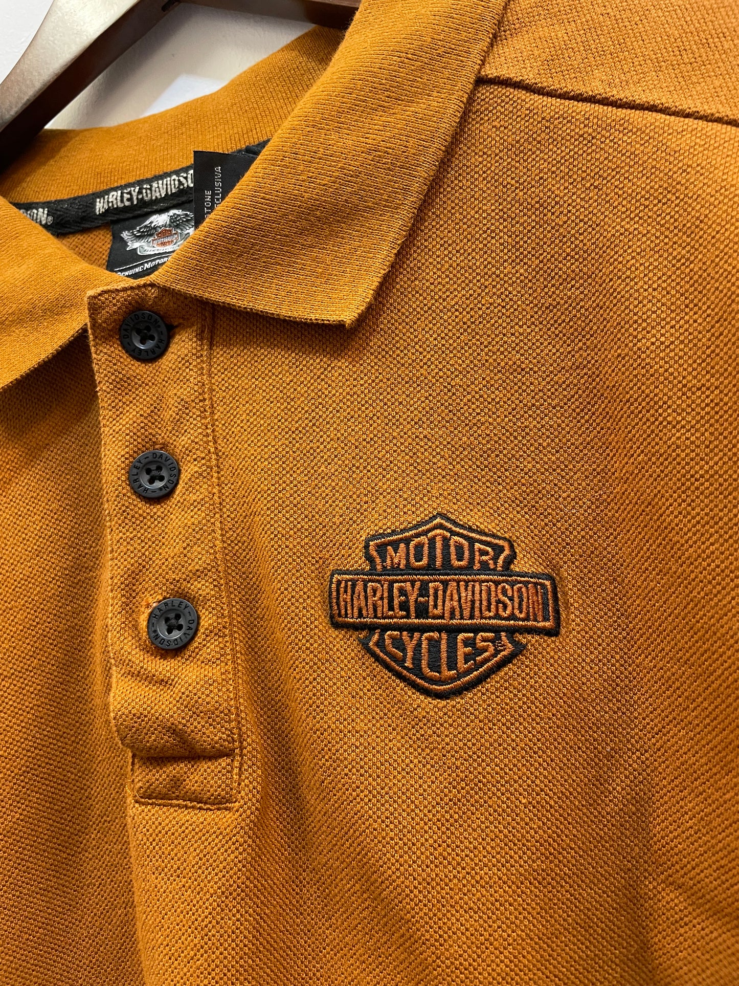 Harley Davidson Brown Polo