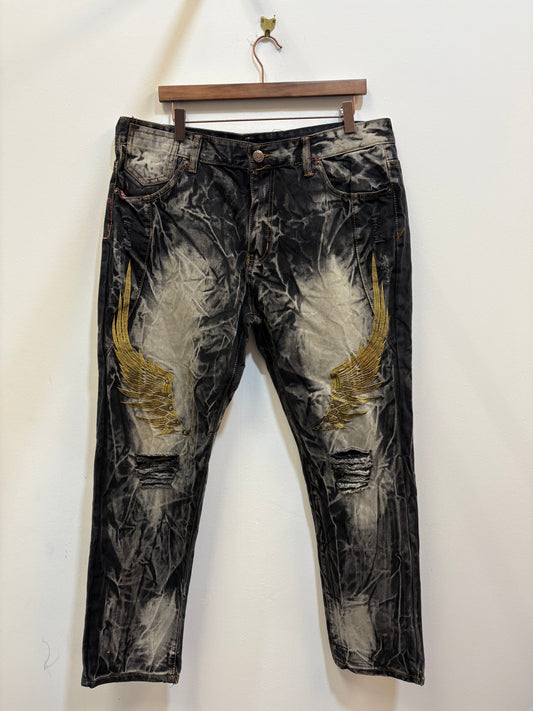 Winged Design Fashion Jeans